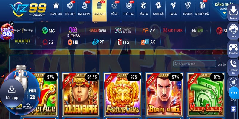  Danh mục Game Slot với những phần thưởng giá trị nhất