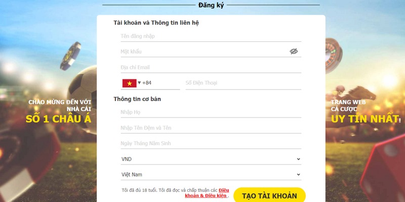  Hướng dẫn tân thủ mở tài khoản tại website