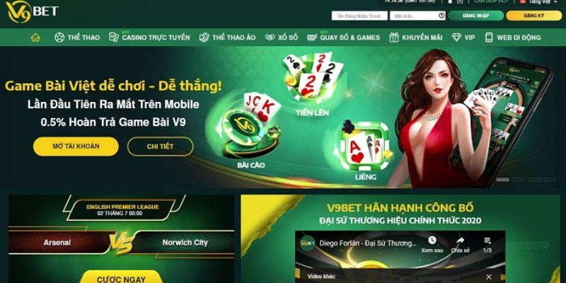  Nhà cái V9BET sở hữu loạt ưu điểm nổi bật