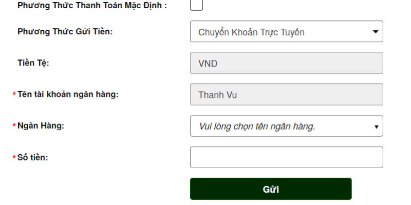  Quy trình gửi tiền tại V9BET siêu nhanh, siêu an toàn